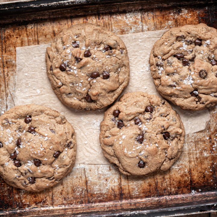 Gluten Free Levain Cookies on Tray