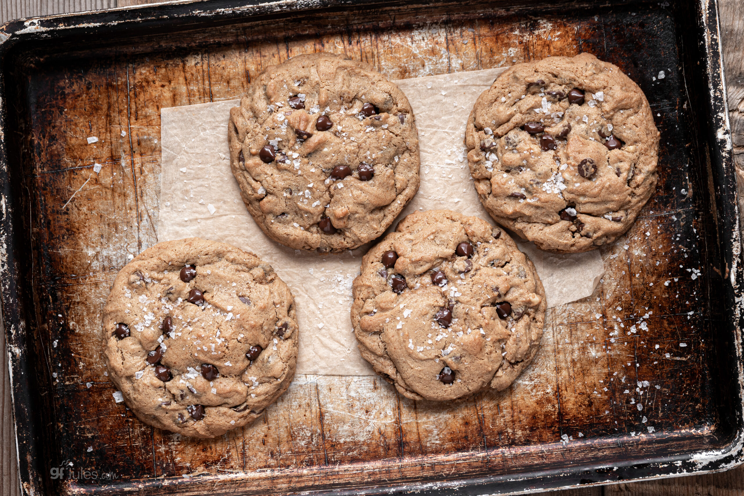 Gluten Free Levain Cookies on Tray