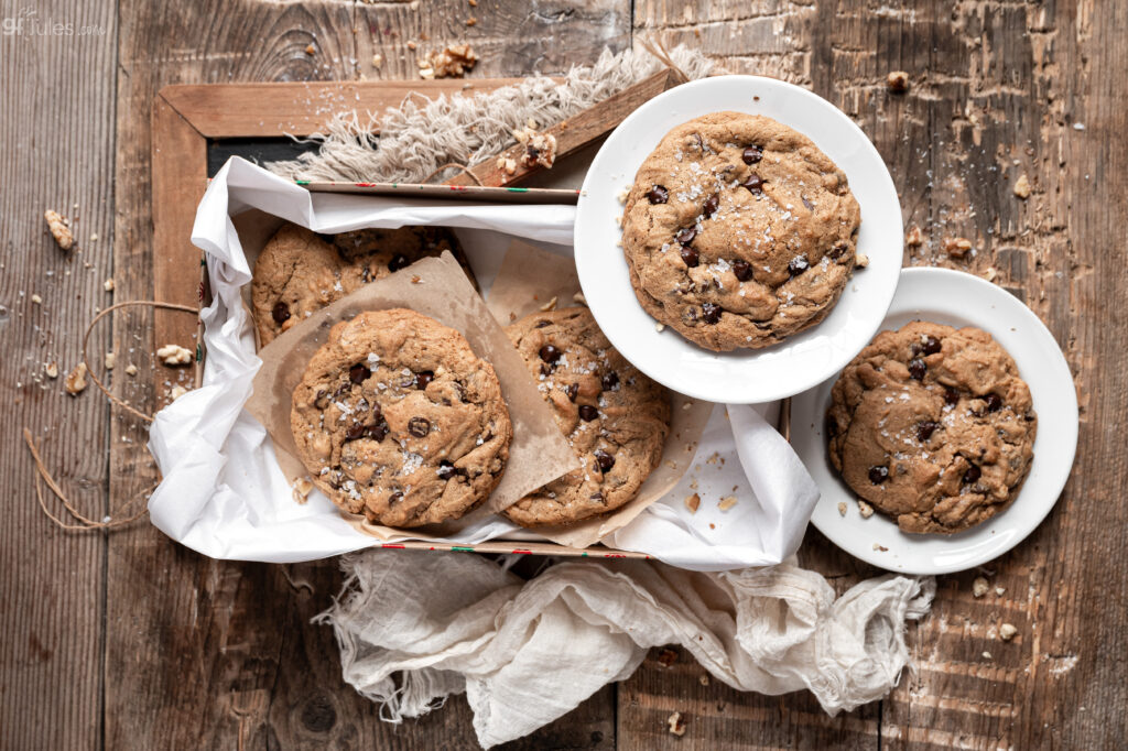 Gluten Free Levain Cookies on plates OH