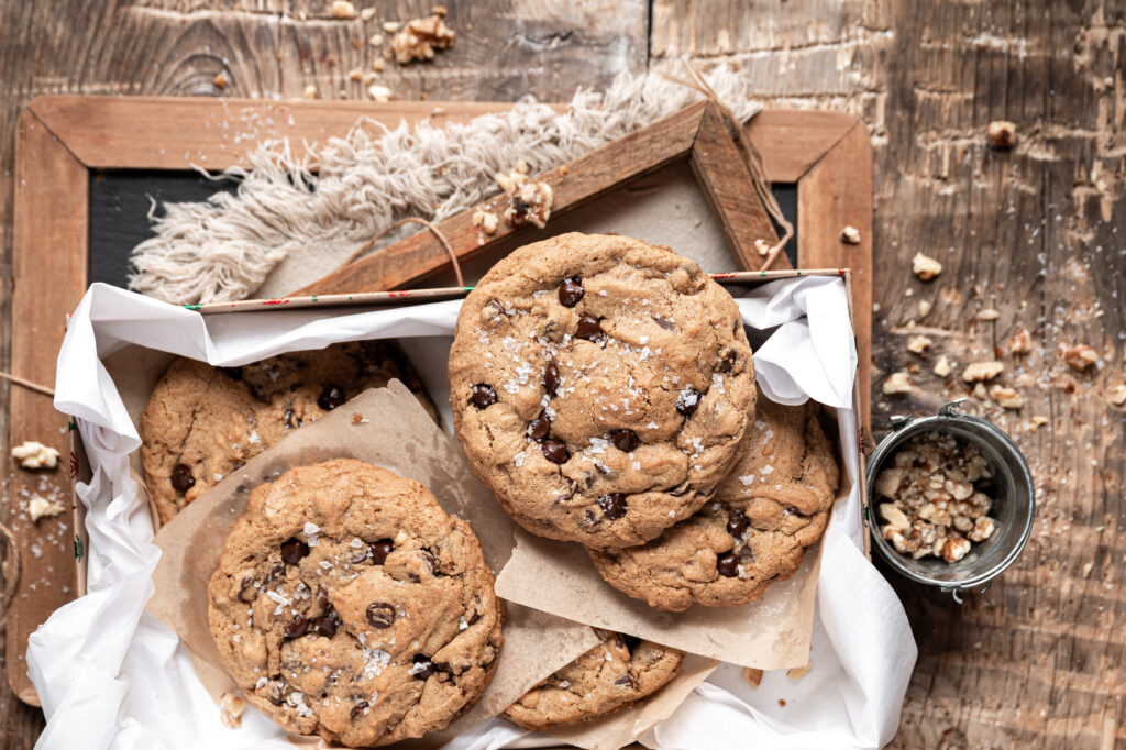 Gluten Free Levain Cookies on Tray OH