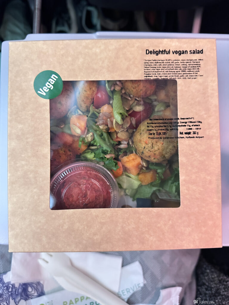 iceland air vegan gluten free salad-2