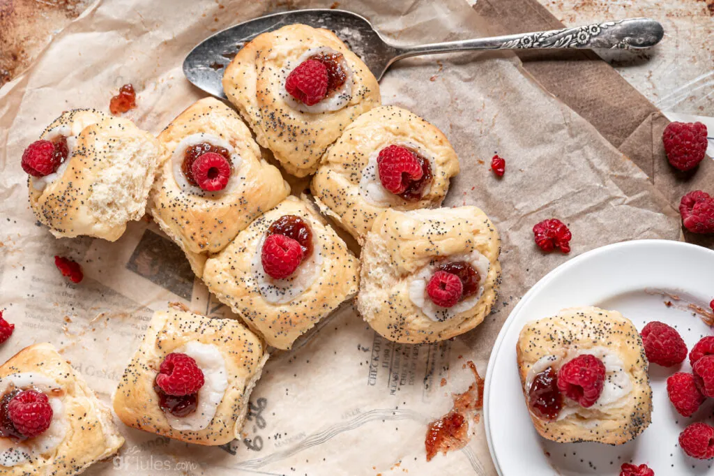 Gluten Free Czech Kolaches with Berry Cream Filling