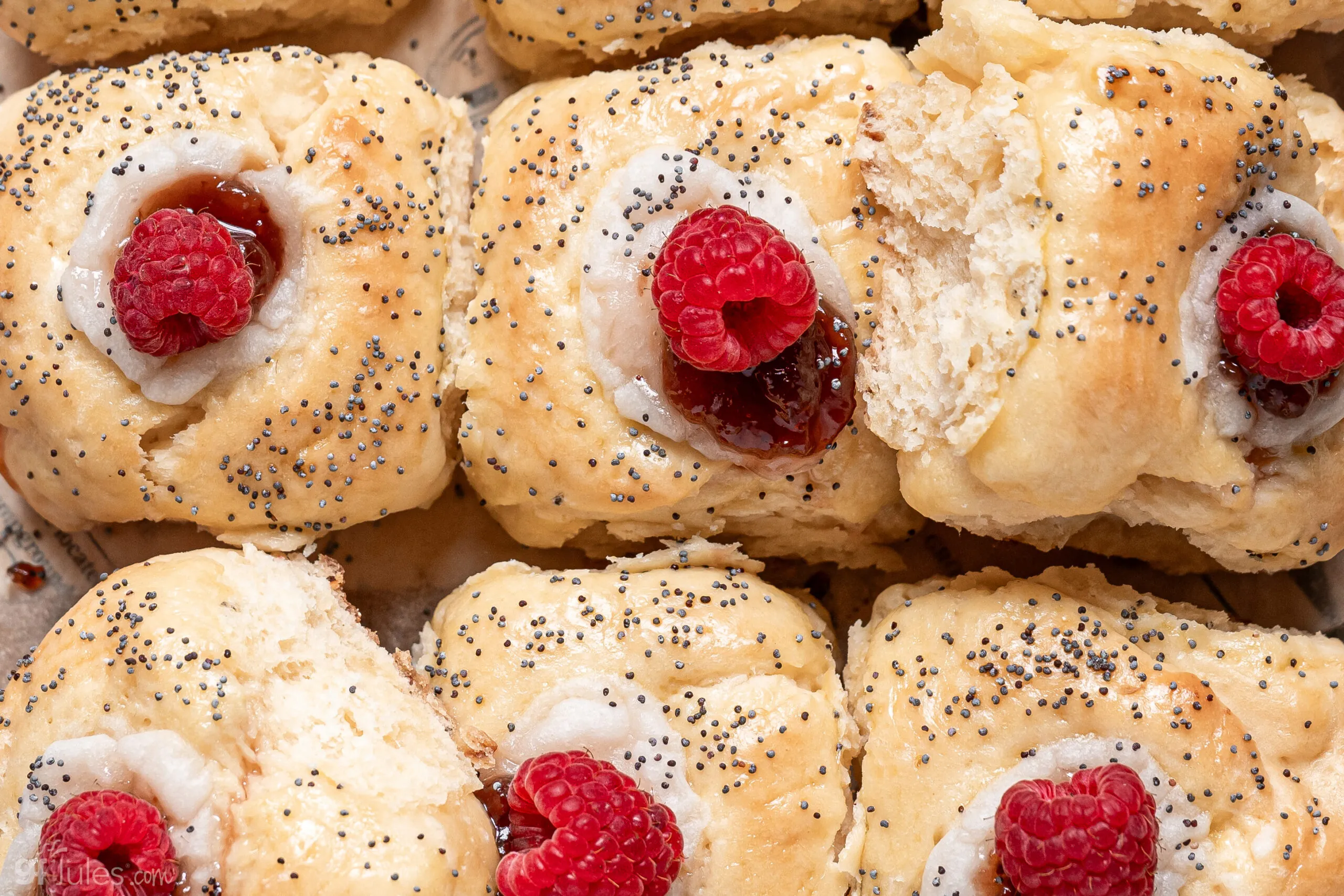 Gluten Free Kolaches with Creamy Berry Filling