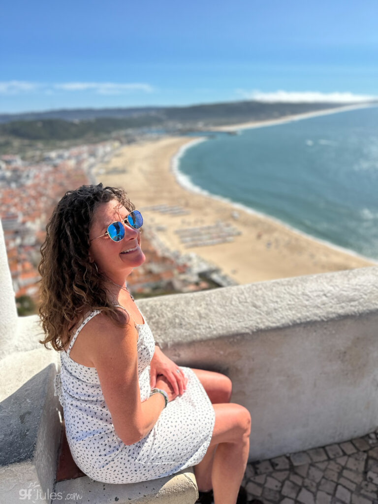 View overlooking Nazare, Portugal