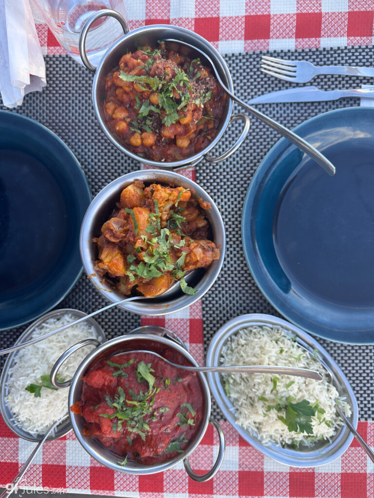 Gluten free Indian food is always an easy choice - the Algarve
