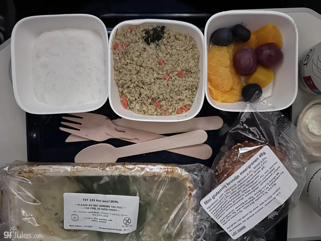Air France gluten free meal