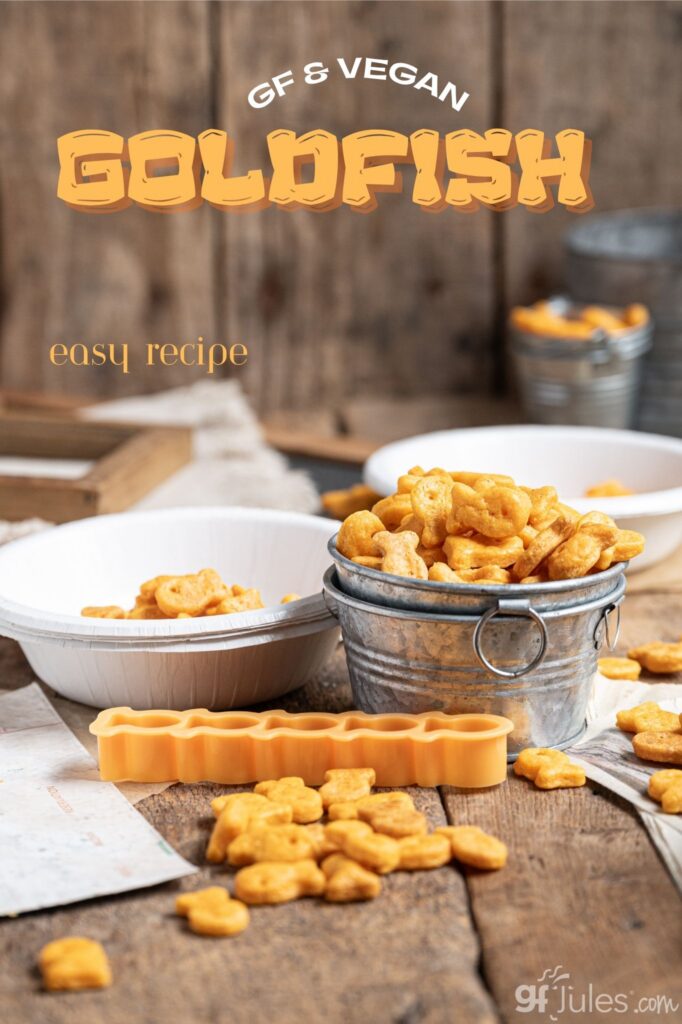 Homemade gluten free vegan goldfish crackers recipe -- it's easy!