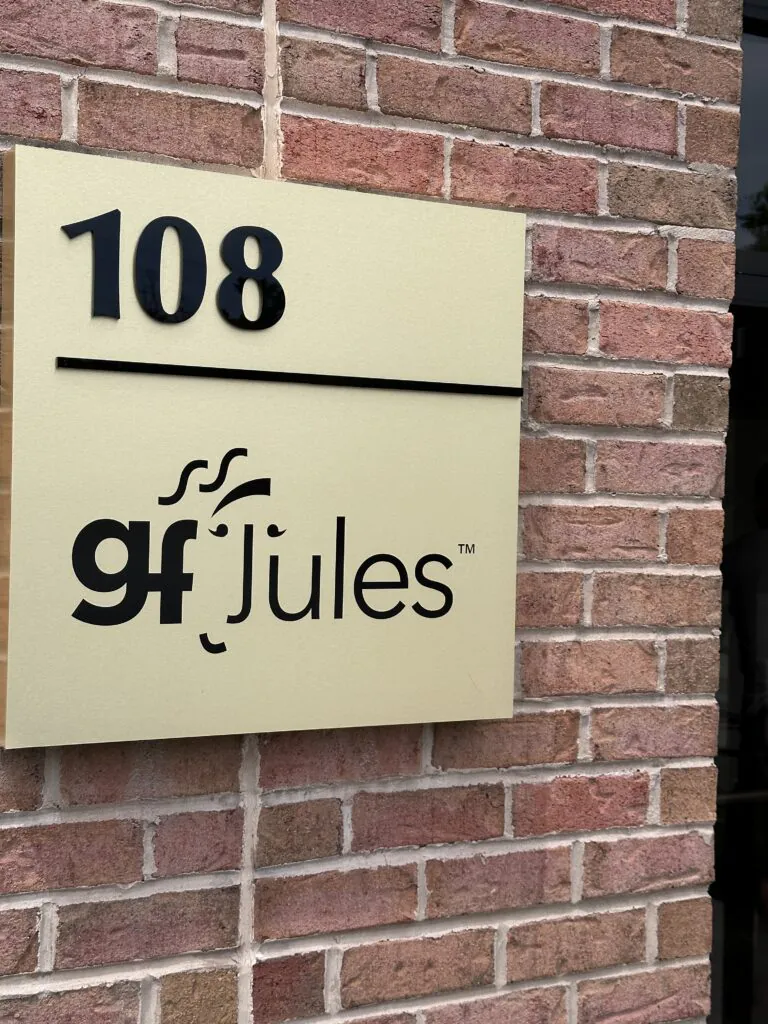 front of gfJules Warehouse in Owings Mills, Maryland
