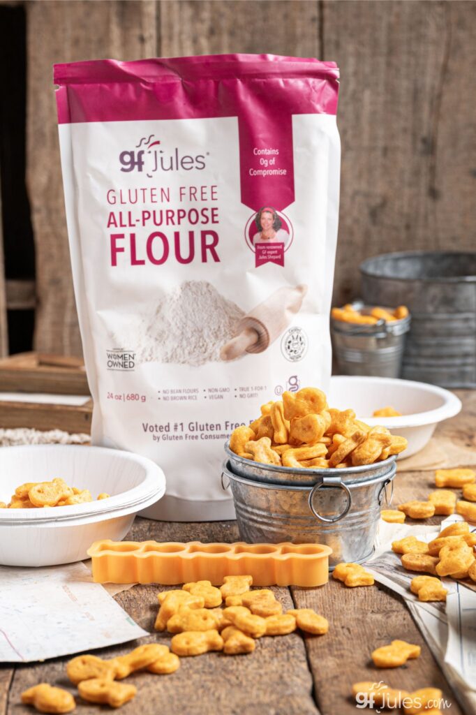 gluten free vegan goldfish with gfJules Flour