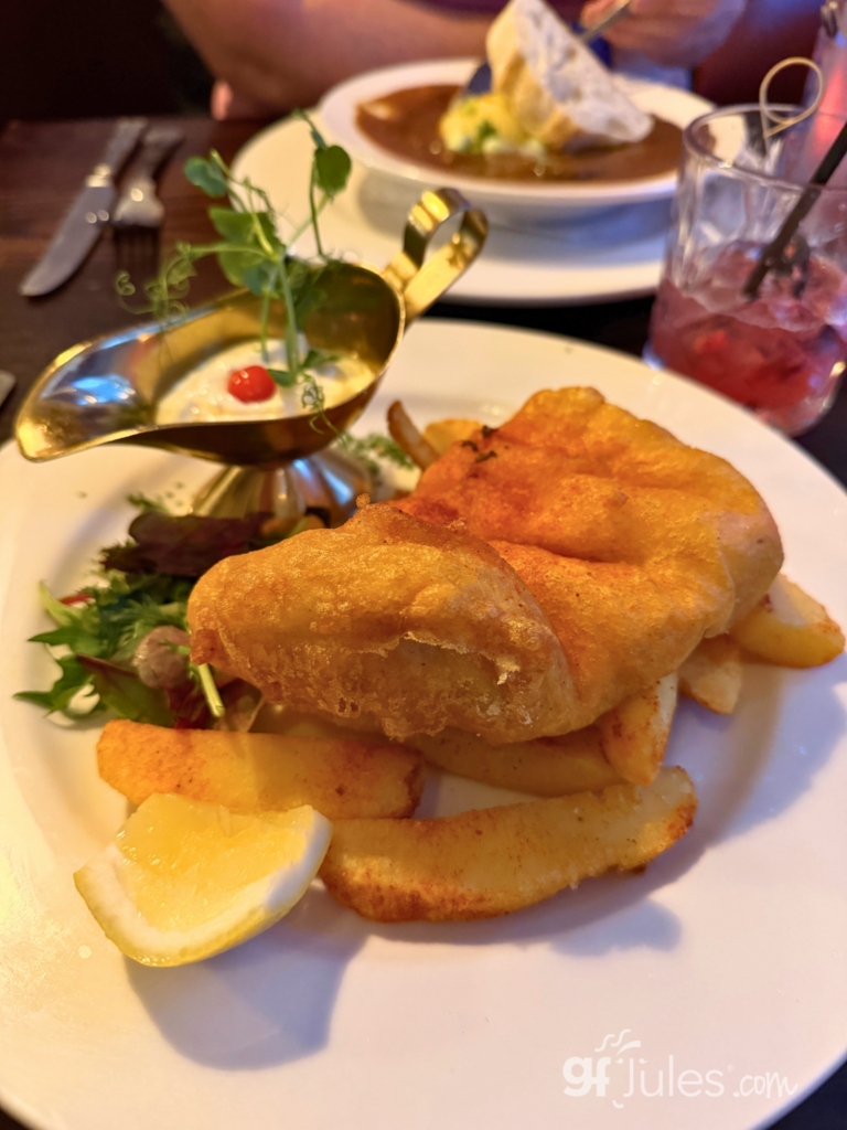 Millstone Dublin Ireland gluten free fish and chips