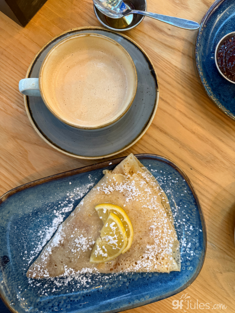 Gluten Free crepes at Jay Kays cafe Dublin