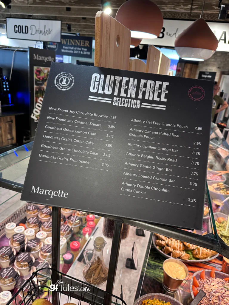 Gluten Free snacks in Dublin Airport